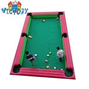High Quality inflatable billiard table/inflatable snooker soccer pool table field/inflatable football pitch for sale