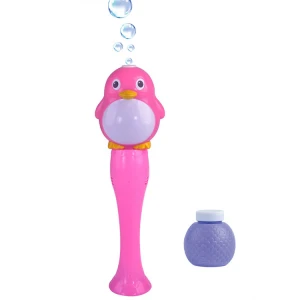 High Quality Light Up Children Penguin Bubble toys Electric Magic Colorful Giant LED Bubble Wand With Lights