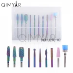 High quality Rainbow Nail Polisher nail art tools kit Nail Art Drill Set Bits