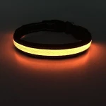 High quality safety LED dog collar flashing bright light pet dog collar USB rechargeable waterproof with 7 colors pet product