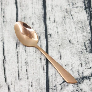 High quality titanium cheap dinner kitchen utensils list stainless steel copper flatware set rose gold cutlery sets