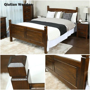 High quality wooden bed modern home furniture