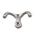 Import High quality Zinc alloy Double hooks Bathroom Bedroom Wall towel hook coat mounted hook clothes hanger bathroom cloth hook from China