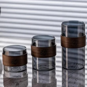 High-Temperature Resistant Luxury Retro Glass Drinkware Set Tea Cups Plates Hospitality Brewing Tea Drinking Water Household Use