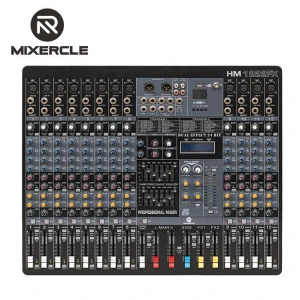 HM1222FX  Dual 16 DSP  Sound System Mixing Console,Professional  Digital Audio Mixer with  MP3 Player