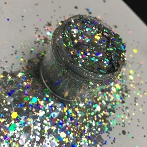 hoe-selling holographic chunky glitter,glitter powder for face and body decoration