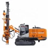 Hole range 90-115mm DTH hammer 3.5&quot; rotation torque 2540N.m Max working pressure 17bar 20kN mobile core drilling rig for sale