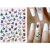 Import Holographic 1PCS/PACK Flying Butterfly 3D Manicure Decal Sticker ZD3700-3717 Nail Decoration Butterfly Sticker from China