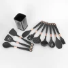 Home Cooking Kitchenware Utensil Tools Silicone Stainless steel Rubber Kitchen Accessories Set