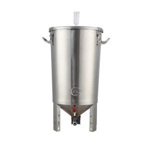 Homebrew Economic Stainless Conical Fermenter with Airlock Thermometer and Ball Valve for home brewing equipment