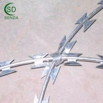Hot Dipped Galvanized Razor Barbed Wire