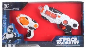Hot item space toy gun electric gun with telescope and light sounds gun for kids