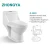 Import Hot sale cheap ceramic sanitary ware washdown wholesale one piece toilet wc s trap p trap toilet bowl bathroom SASO wc toilets from China