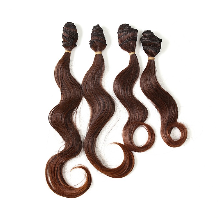 Hot Sale High Temperature Resistant Black Body Wave Synthetic Hair Weft