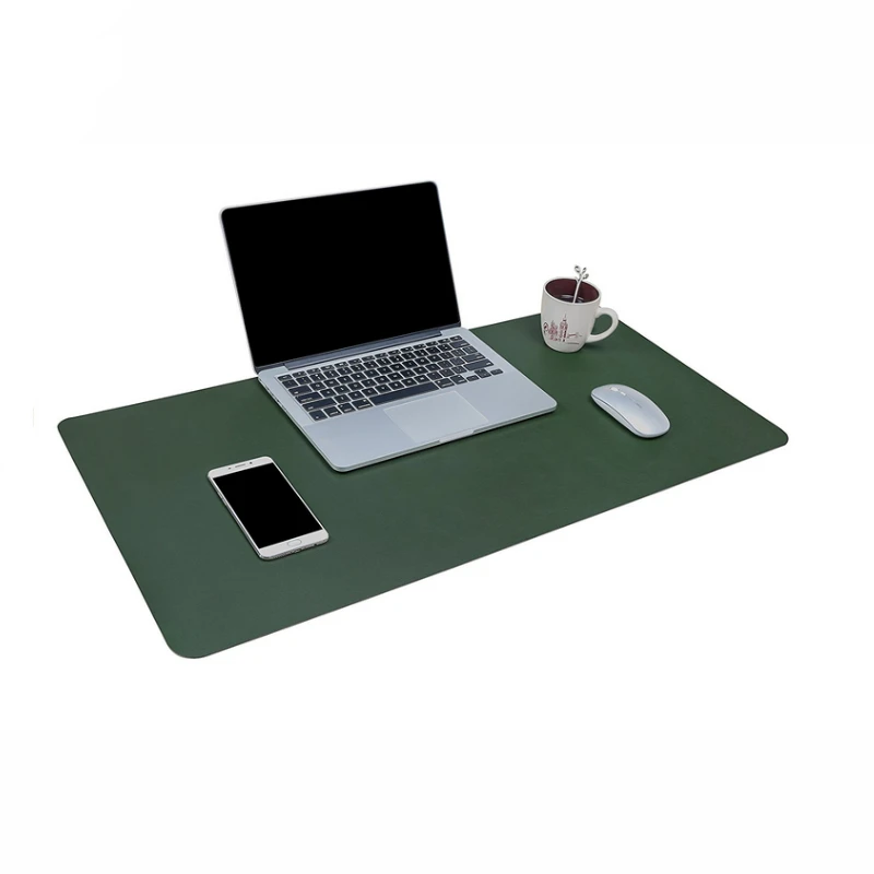 Hot sale leather Desk Pad long style Mouse pad for holding office accessories