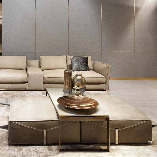 Hot sale luxury living room L-shape sofa  living room furniture sets modern design home furniture customized size