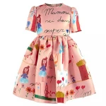Hot sale summer baby dress girl party wear western dress