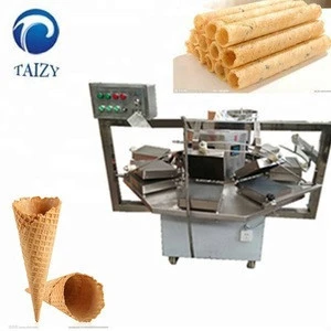 Hot Seeling Ice Cream Sugar Wafer Egg Cones Making Rolling Machinery Line Biscuit Cone Machine