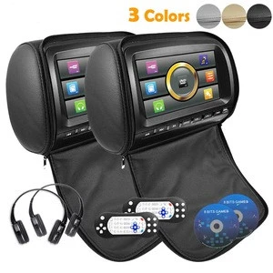 Hot Selling 7-inch Headrest Monitor DVD Player Supports DVD/USB/SD Card/IR/FM Radio/Games
