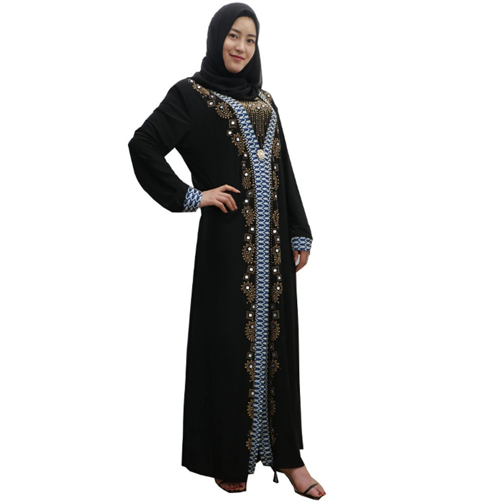 Hot Selling Black Abaaya Muslim Dress Islamic Clothing Abaya Models Dubai