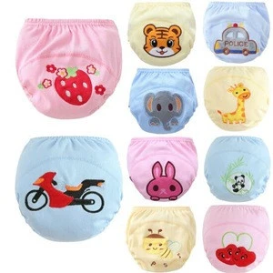 Hot Selling Children Cotton Training Pants Panties / Cute Baby Diapers Reusable Nappies / Cloth Diaper Washable Infants