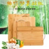 Hot selling Custom Logo Engraved Kitchen Bamboo Wood Cutting Board / Chopping Boards with metal handle