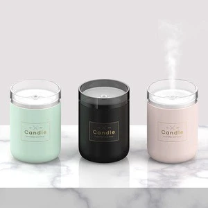 Hot Selling mini portable desktop humidifier car air cool mist quiet cold candle humidifier