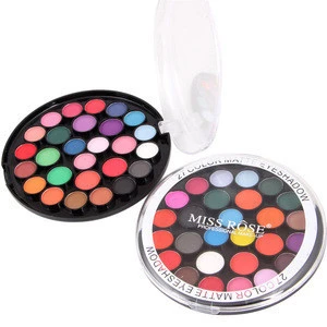 Hot-selling MISS ROSE Round Palette Colorful Fashion 27-Color Shiny And Matte Eye Shadow