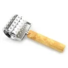 Hot selling stainless steel  meat tenderizer tool meat rolling tenderizer needle with wooden handle