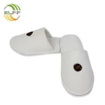 Hotel amenities white velvet beaded cloth sole hotel slipper
