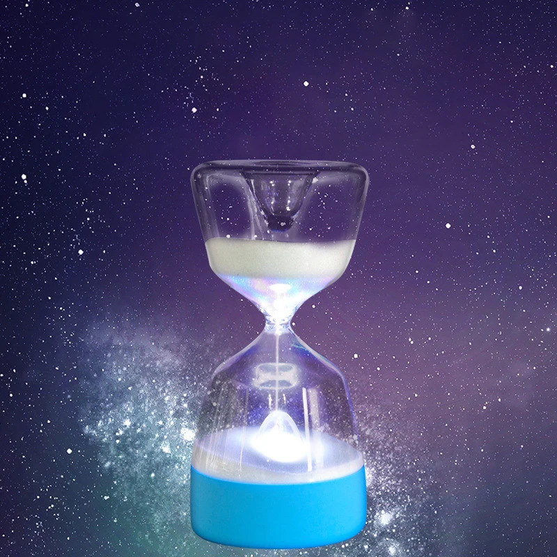 Hourglass Night Light Sand Timer with LED Lights for Kids Stay Focus