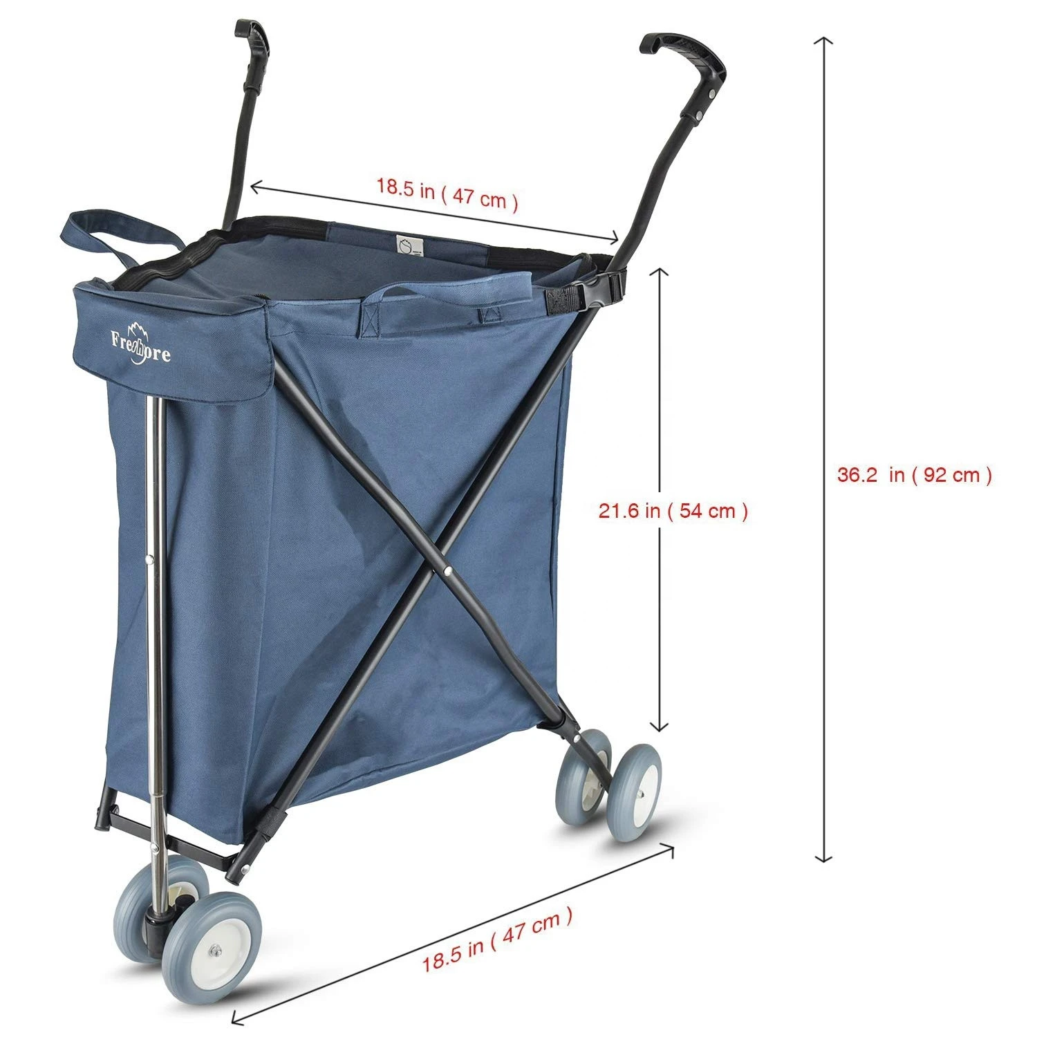 Household Portable Folding Luggage Trailer Pull Carry Cart to Shopping