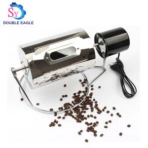 Household small mini coffee beans baking machine/cocoa bean roller type roaster 110V/220V