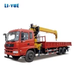 HOWO 8x4 Truck LIYUE Boom 6*4 10ton Truck Mounted Crane with Cummis Euro 2 Emission Engine