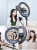 HQ-18N Photographic makeup studio video live broadcast three colors dimmable ringlight 18 inch led selfie ring light