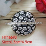 HT 16693 custom western types vintage round enamel hardware wholesale belt buckles
