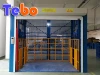 Hydraulic freight lift 850 kg railway station using specially customized