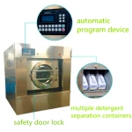 Industrial Capacity 20kg / 30kg / 50kg /100kg Automatic Laundry Water Washing Machine In China