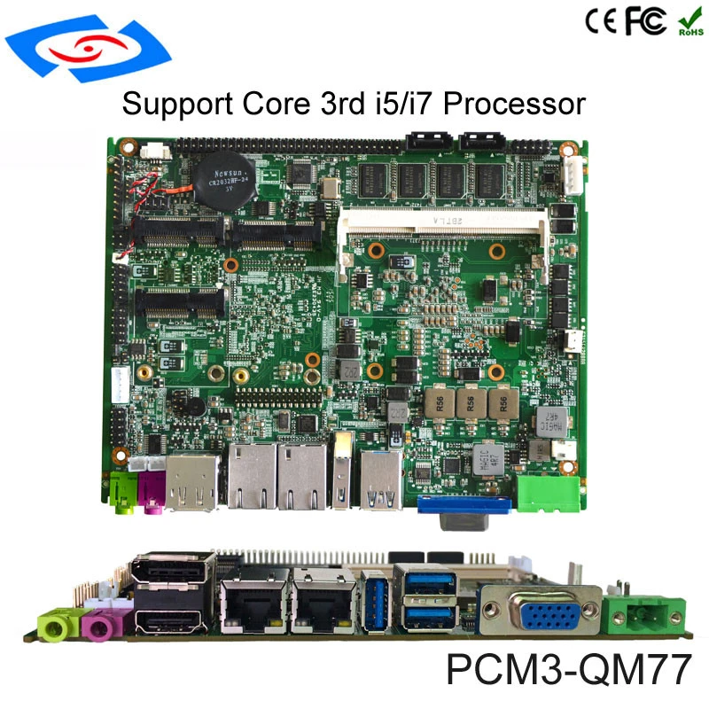 industrial motherboard with 4Gb ram intel core i5 i7 processor New ITX Mini Fanless Motherboard