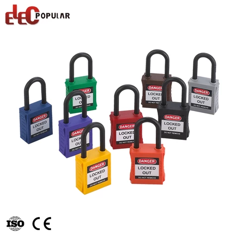 Industrial Top Security 38Mm Nylon Shackle Insulation Safety Padlock