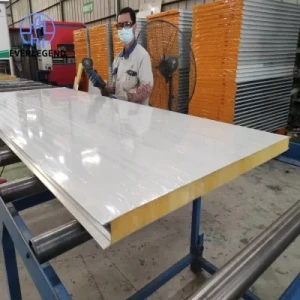 Innovative Metal Hard Exterior Wall Panel Fiberglass Glass Wool Sandwich Panels Foam for House