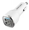Intelligent 15W 3.1A Dual USB Car Charger Power Adapter with Smart Tech