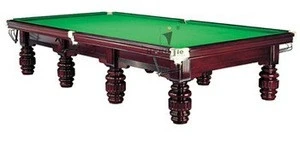 International Standard solid wood with slate 12 ft billiard snooker table