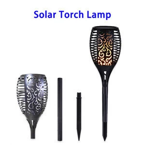 IP65 Garden Lamps Outdoor Solar Recharge Torch Light Landscape  LED Flame Light