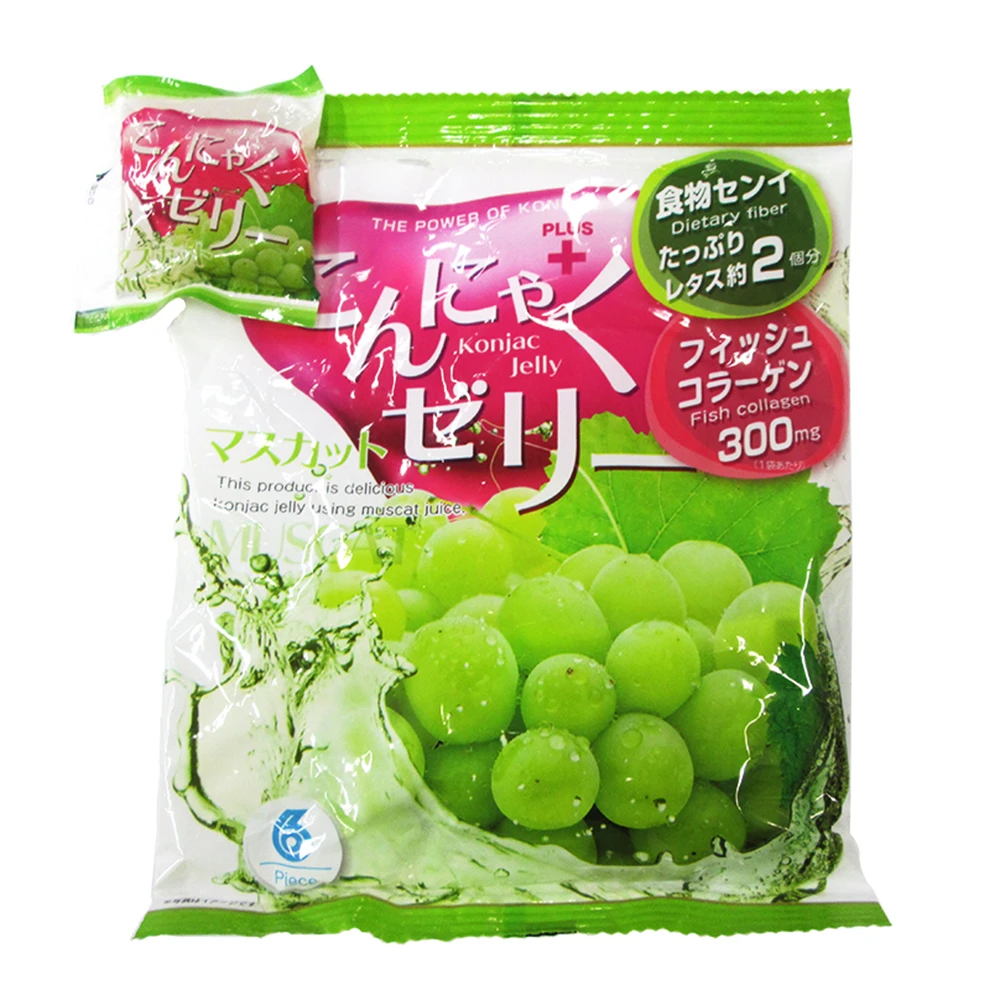 Japanese High Output Obtained Konjac Muscat Halal Assorted Fruit Jelly