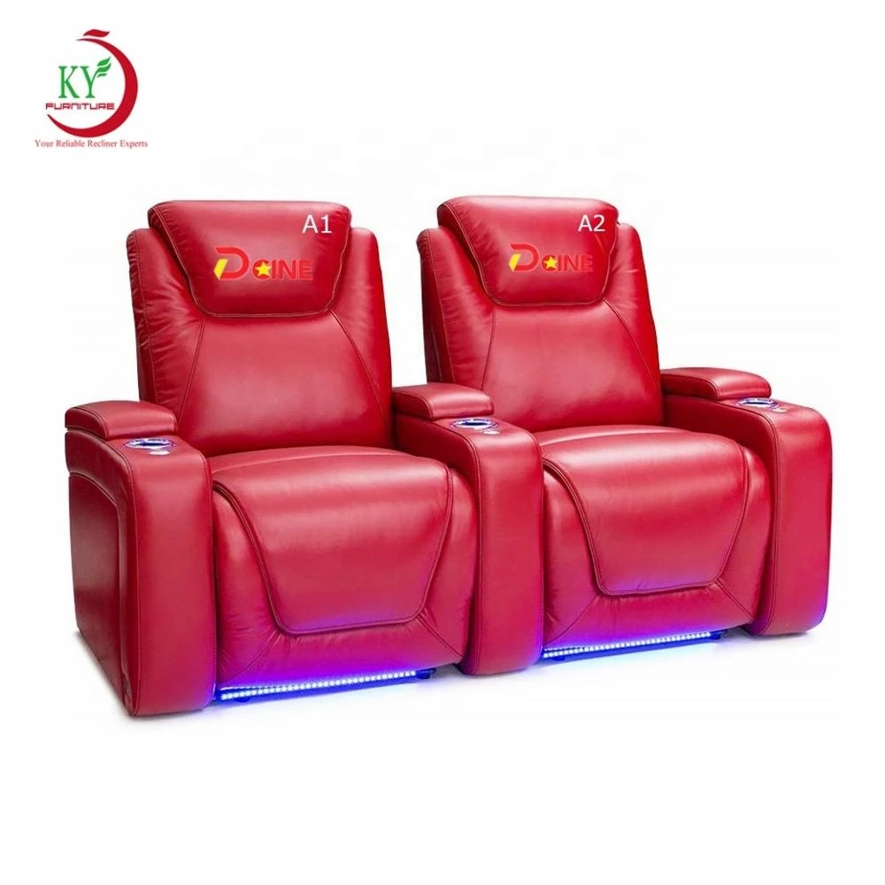JKY Furniture Power Reclining Cinema Chairs TV VIP Movie Sectional Home Theater Seats Seating Sofa