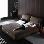Kainice Company Pink King Bed Frame Hotel Queen Bed Leather Home Furniture Bedroom Furniture Soft Bed Wooden Frame + Leather