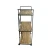 Import K&amp;B hot sale wooden iron brown modern 3-tier dismountable folding storage hand trolley cart from China