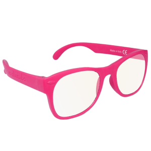 Kelly Kapowski Pink *Glitter* Flexible Screen Time Blue Blocker Toddler Glasses (ages 2-4) with AVN Lenses