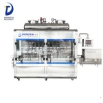 Ketchup servo piston type filling thousand-island sauce salad mayonnaise high auucracy vacuum capping machine labeling